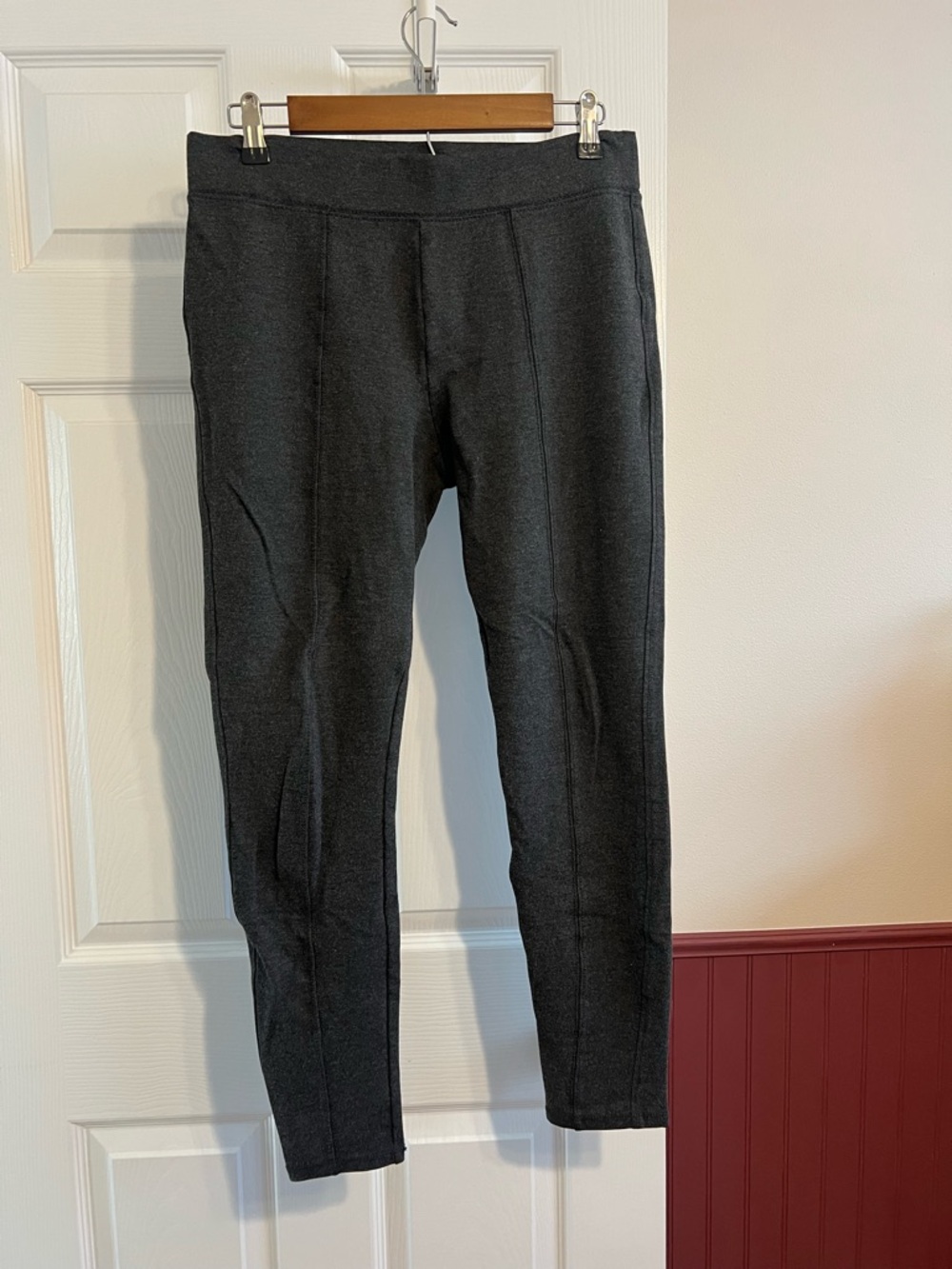 STYLUS Women's Charcoal Gray Ponte Skinny Pants